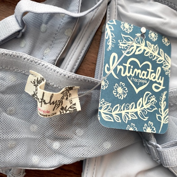 Free People bra bandeau baby blue XS 32A/32B - Picture 5 of 7